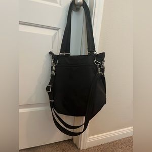 TRAVELON 14” X 12” X 2.5” Black Travel Bag